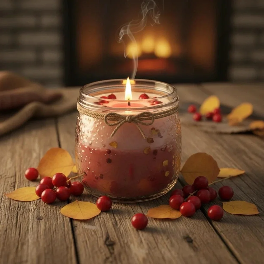 Wild cranberry aspen‎ soy candle